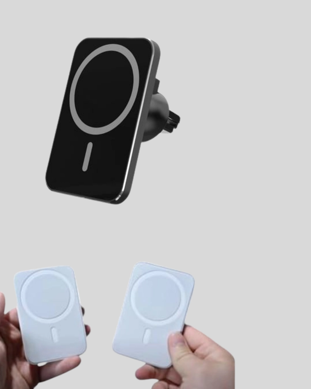 15w Kablosuz Şarj Destekli Magsafe Araç Tutucu Havalandırma Klipsli ( Lisinya )