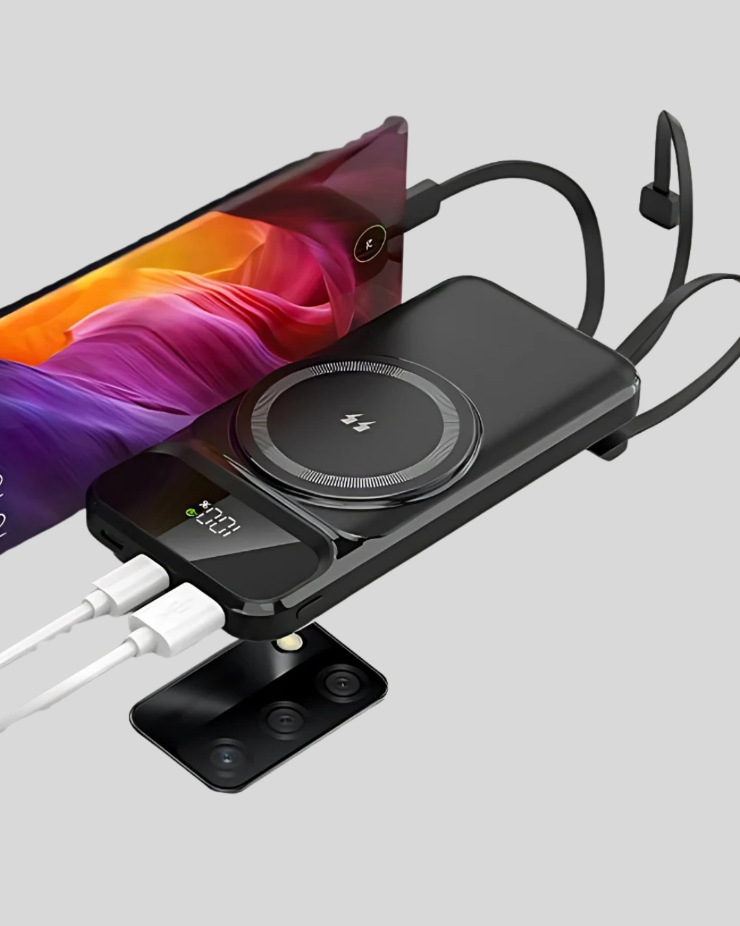 15w Kablosuz Şarj Özellikli 10000 Mah Powerbank –  Type-c Hızlı Şarj ( Lisinya )