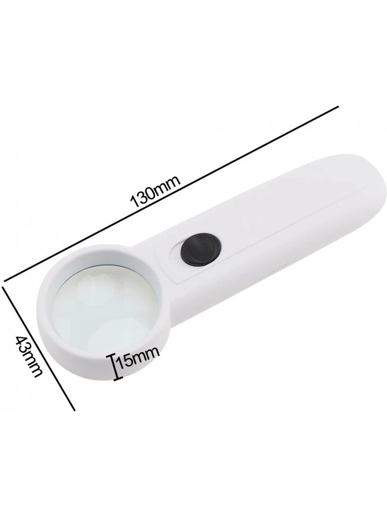 15x Çok Fonksiyonlu 2 Led Işıklı Taşınabilir El Büyüteç ( Lisinya ) 15x Çok Fonksiyonlu 2 Led Işıklı Taşınabilir El Büyüteç ( Lisinya )