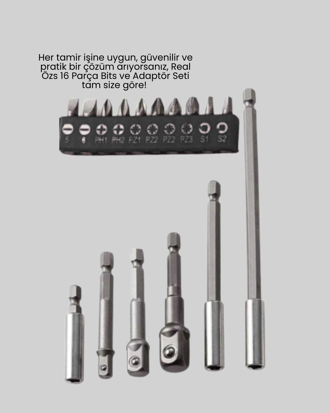 16 Parça Usta İşçilik Bits Takımı Vida Sökme Takma Set ( Lisinya ) 16 Parça Usta İşçilik Bits Takımı Vida Sökme Takma Set ( Lisinya )