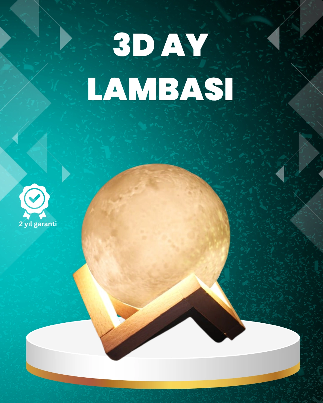 16 Renkli 3d Ay Gece Lambası Rgb Modlu Şarjlı ( Lisinya ) 16 Renkli 3d Ay Gece Lambası Rgb Modlu Şarjlı ( Lisinya )