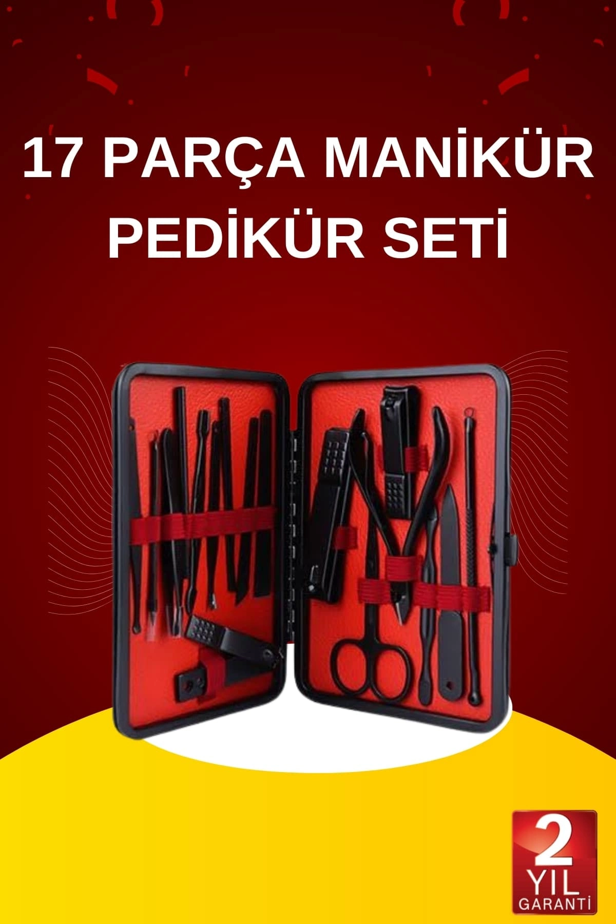 17 Parça El Ayak Bakım Seti Tırnak Temizleme Manikür Pedikür Cımbız Törpü Tırnak Makası ( Lisinya ) 17 Parça El Ayak Bakım Seti Tırnak Temizleme Manikür Pedikür Cımbız Törpü Tırnak Makası ( Lisinya )