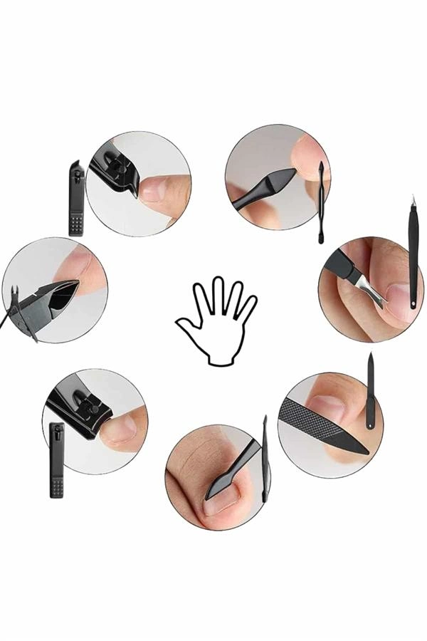 17 Parça El Ayak Bakım Seti Tırnak Temizleme Manikür Pedikür Cımbız Törpü Tırnak Makası ( Lisinya ) 17 Parça El Ayak Bakım Seti Tırnak Temizleme Manikür Pedikür Cımbız Törpü Tırnak Makası ( Lisinya )