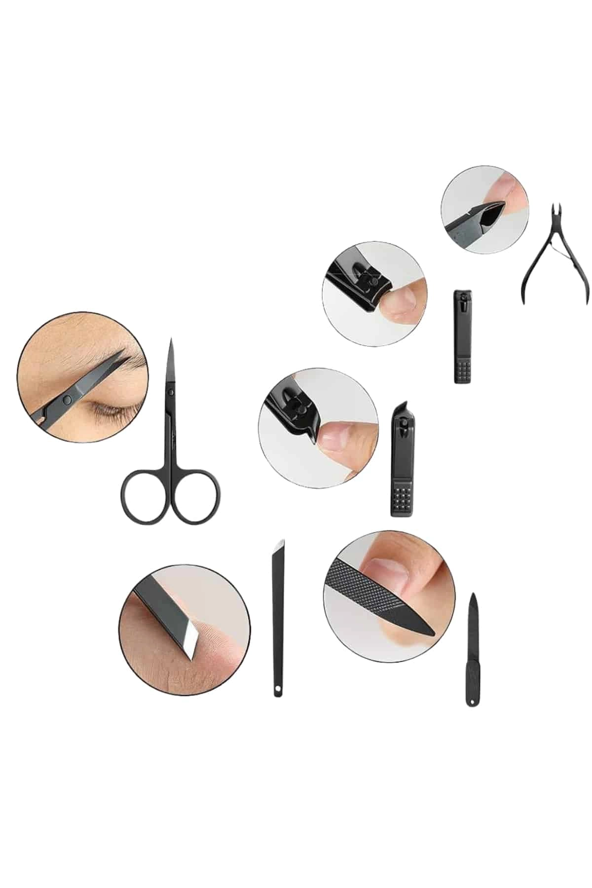 17 Parça Manikür Seti El Ve Ayak Bakımı Törpü Cımbız Tırnak Temizleme ( Lisinya )