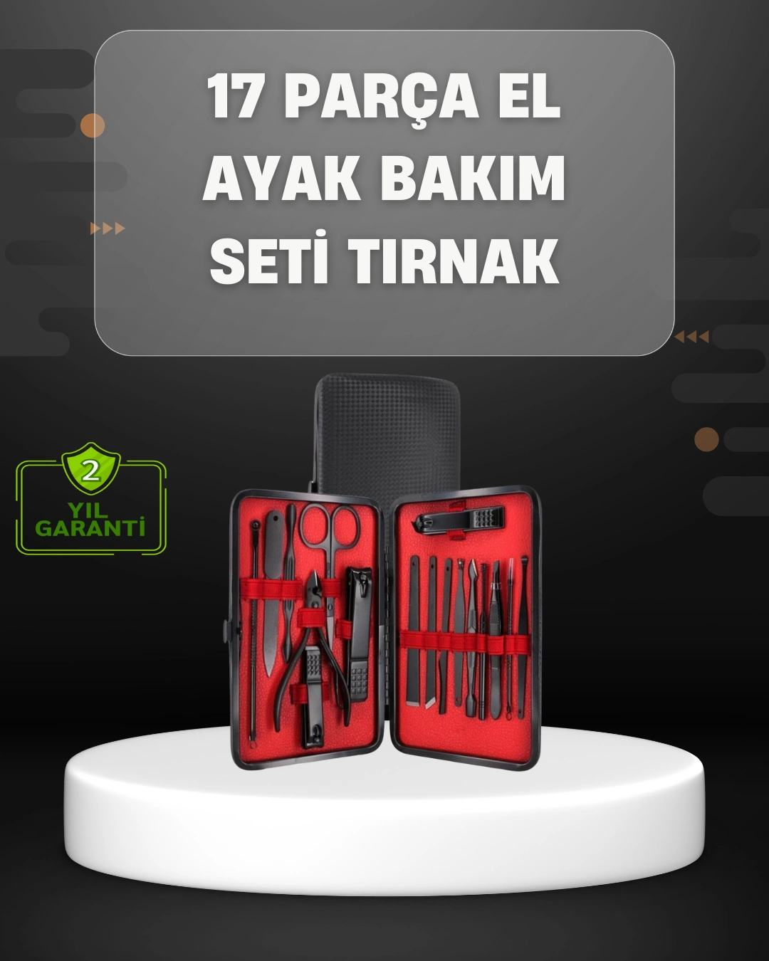 17 Parçalık Profesyonel Manikür Seti – Paslanmaz Çelik ( Lisinya ) 17 Parçalık Profesyonel Manikür Seti – Paslanmaz Çelik ( Lisinya )