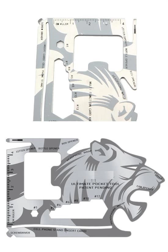 18 Fonksiyonlu Cüzdan İçi Aslan Tasarımlı Kart Acil Durum Kiti ( Lisinya ) 18 Fonksiyonlu Cüzdan İçi Aslan Tasarımlı Kart Acil Durum Kiti ( Lisinya )