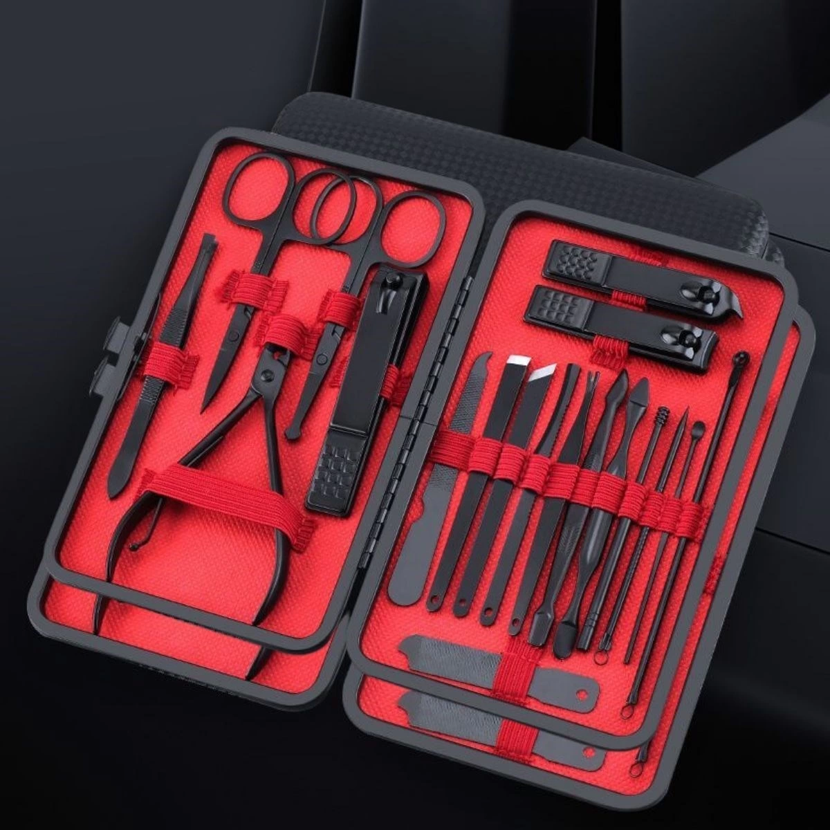 18 Parça Çanta Tipi Manikür Pedikür Tırnak Bakım Seti ( Lisinya )