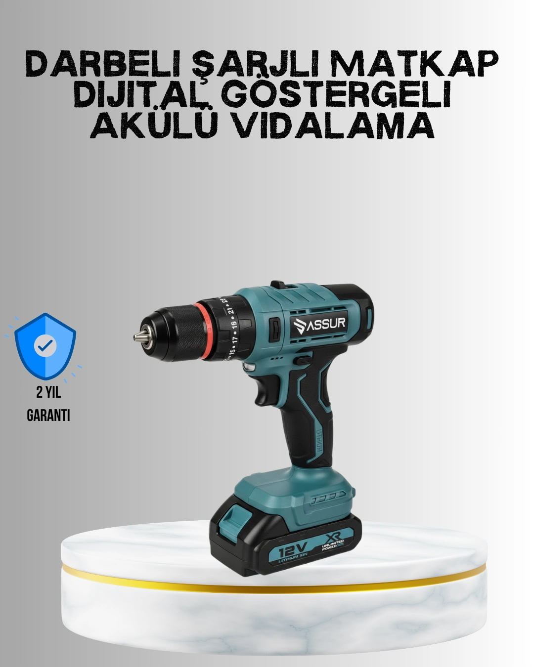 18 Parça Profesyonel Şarjlı Matkap Vidalama ( Lisinya )