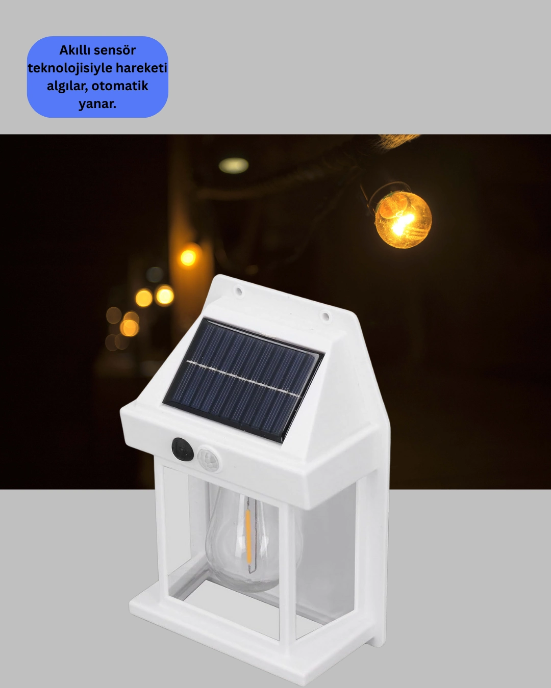1800 Mah Pilli Solar Duvar Aydınlatma ( Lisinya )