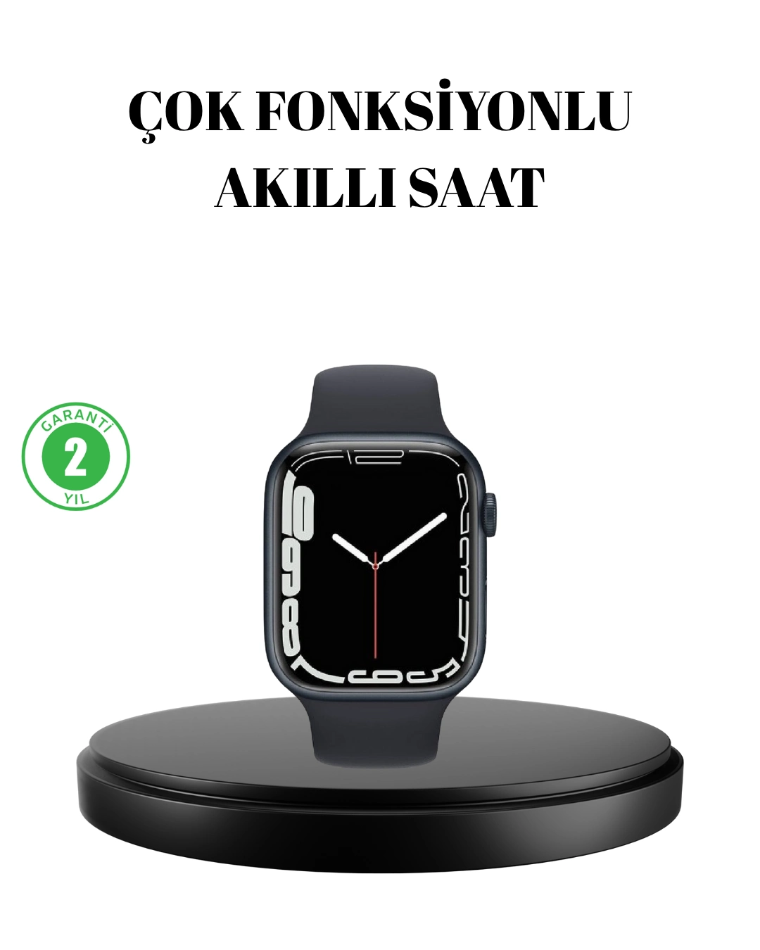 1.9 İnç Akıllı Saat – Bluetooth 5.0, Kablosuz Şarjlı, Ip68 Su Geçirmez Akıllı Saat ( Lisinya )