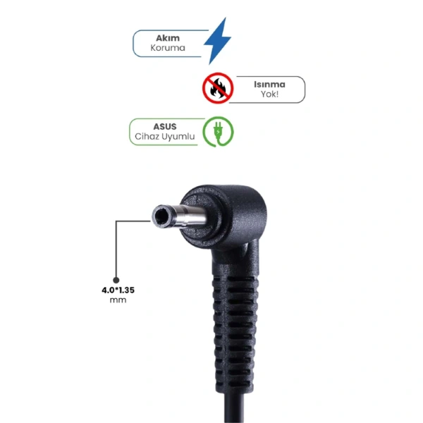 19v 3.42a 4.0 * 1.35mm 65w Asus İçin Laptop Adaptör ( Lisinya )