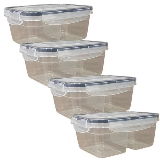 2 Bölmeli 0,45+0,45 Litre Kilitli Kapaklı Erzak Saklama Kabı Lc-524 ( Lisinya ) 2 Bölmeli 0,45+0,45 Litre Kilitli Kapaklı Erzak Saklama Kabı Lc-524 ( Lisinya )