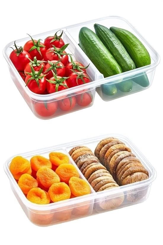 2 Bölmeli Sızdırmaz Contalı Kilitli Kapaklı 1 Litre Erzak Saklama Kabı -lc505 ( Lisinya ) 2 Bölmeli Sızdırmaz Contalı Kilitli Kapaklı 1 Litre Erzak Saklama Kabı -lc505 ( Lisinya )