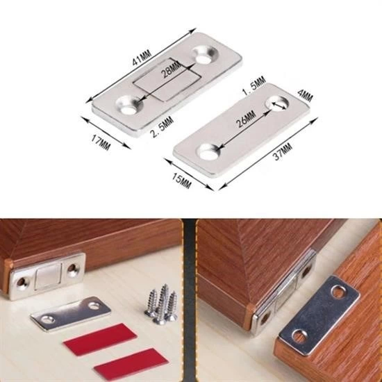 ® 2 Çift Çok Amaçlı Kapı Kapak Dolap Çekmece Mobilya Durdurucu Kapatıcı Mıknatıslar ( Lisinya ) ® 2 Çift Çok Amaçlı Kapı Kapak Dolap Çekmece Mobilya Durdurucu Kapatıcı Mıknatıslar ( Lisinya )