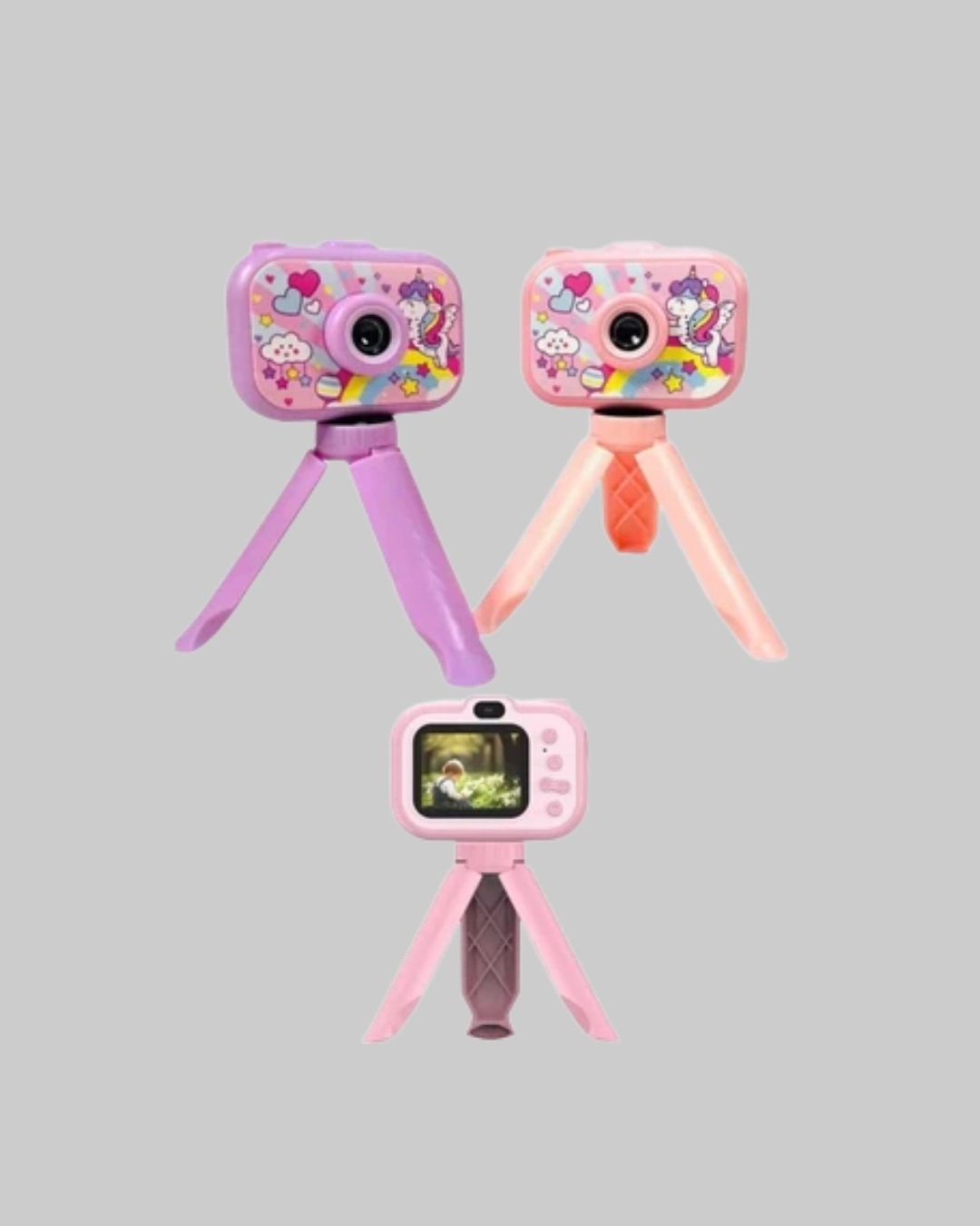 2 İnç Ekranlı Çocuk Kamerası – Çizgi Film Efektli Ve Müzik Çalar Özellikli ( Lisinya )