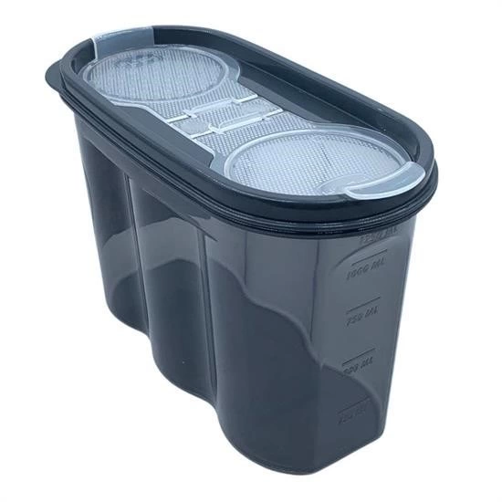 2 Kapaklı Ölçekli Erzak Saklama Kabı - 1,2 Litre - Sa930 ( Lisinya ) 2 Kapaklı Ölçekli Erzak Saklama Kabı - 1,2 Litre - Sa930 ( Lisinya )