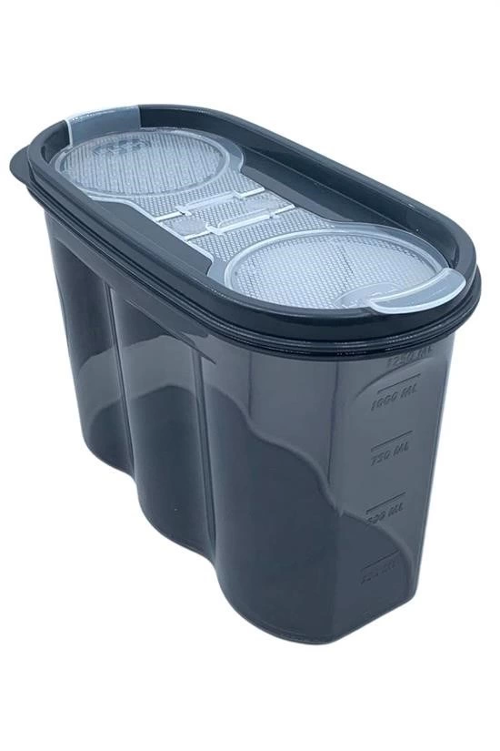 2 Kapaklı Ölçekli Erzak Saklama Kabı - 1,2 Litre - Sa930 ( Lisinya ) 2 Kapaklı Ölçekli Erzak Saklama Kabı - 1,2 Litre - Sa930 ( Lisinya )
