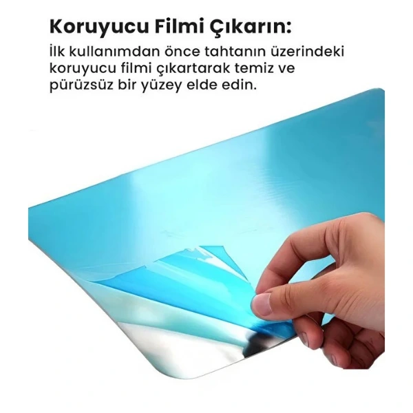 2'li Paslanmaz Çelik Kesim Panosu Seti ( Lisinya ) 2'li Paslanmaz Çelik Kesim Panosu Seti ( Lisinya )