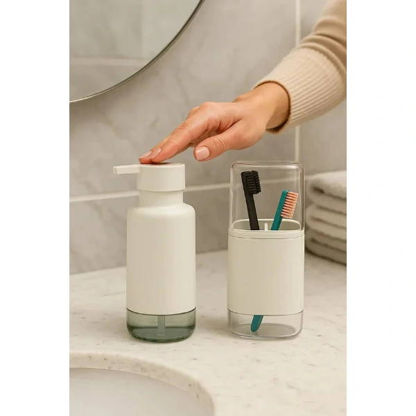 2'li Sıvı Sabunluk Ve Diş Fırçalık Seti ( Lisinya ) 2'li Sıvı Sabunluk Ve Diş Fırçalık Seti ( Lisinya )