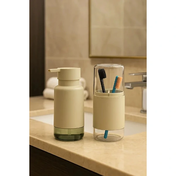 2'li Sıvı Sabunluk Ve Diş Fırçalık Seti ( Lisinya ) 2'li Sıvı Sabunluk Ve Diş Fırçalık Seti ( Lisinya )