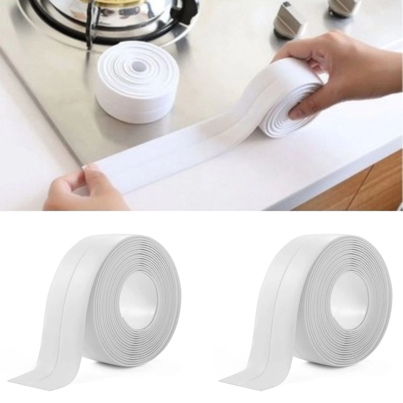 6 Lı Su Sızdırmaz Banyo Mutfak Lavabo Küvet İzolasyon Şerit Bant Pratik Ürün ( Lisinya ) 6 Lı Su Sızdırmaz Banyo Mutfak Lavabo Küvet İzolasyon Şerit Bant Pratik Ürün ( Lisinya )