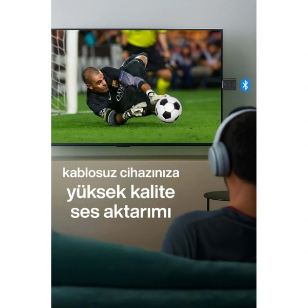 2'si 1 Arada Tak Çalıştır Kablosuz Aux Rx/tx Transmitter Ses Alıcı Verici ( Lisinya )