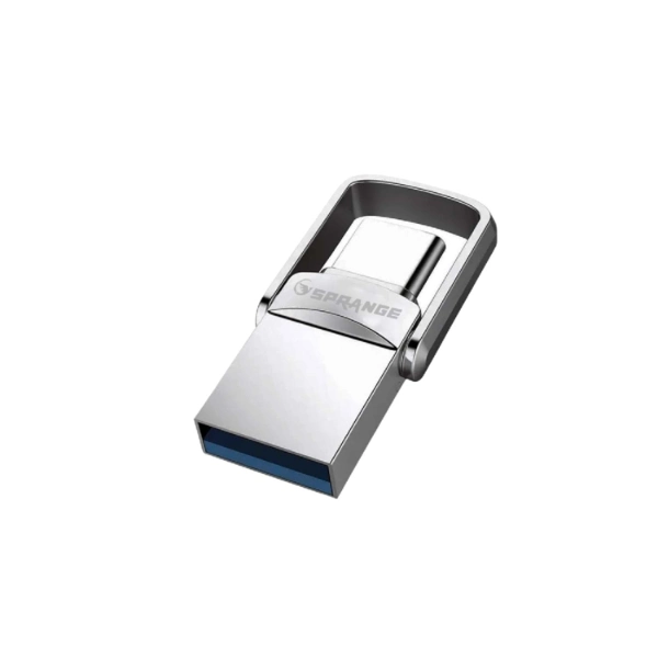 2'si 1 Arada Usb 3.2 Type-c Ve Usb 64gb Metal Flash Disk ( Lisinya )