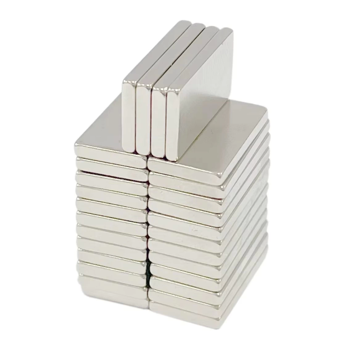 10 Adet 20x10x2 Mm Neodyum Mıknatıs Köşeli Magnet N35 Nikel Kaplama Güçlü Kaliteli Dayanıklı ( Lisinya )
