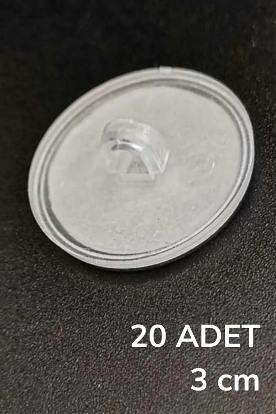 20 Adet Şeffaf Yuvarlak 3 Cm Çaplı Güçlü Disk Yapışkanlar ( Lisinya ) 20 Adet Şeffaf Yuvarlak 3 Cm Çaplı Güçlü Disk Yapışkanlar ( Lisinya )