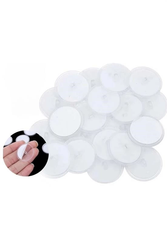 20 Adet Şeffaf Yuvarlak 3 Cm Çaplı Güçlü Disk Yapışkanlar ( Lisinya ) 20 Adet Şeffaf Yuvarlak 3 Cm Çaplı Güçlü Disk Yapışkanlar ( Lisinya )