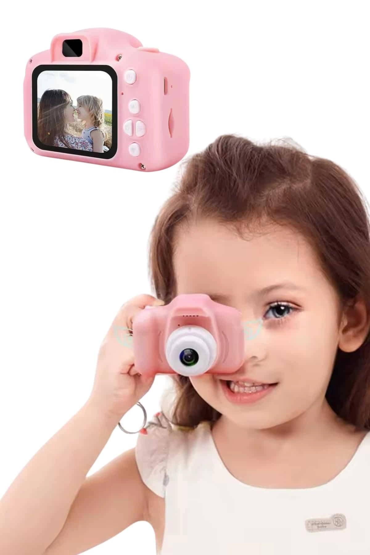 2.0 Inç Ekran Mini 1080p Hd Çocuk Kamera Dijital Fotoğraf Makinesi ( Lisinya )