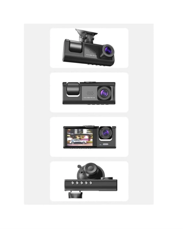 2.0” Lcd Ekranlı, Döngüsel Kayıt Özellikli Üç Kameralı Oto Kamera ( Lisinya )