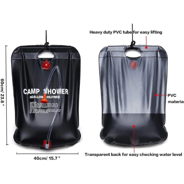 20 Litre Solar Isıtıcılı Kamp Duş Torbası ( Lisinya ) 20 Litre Solar Isıtıcılı Kamp Duş Torbası ( Lisinya )