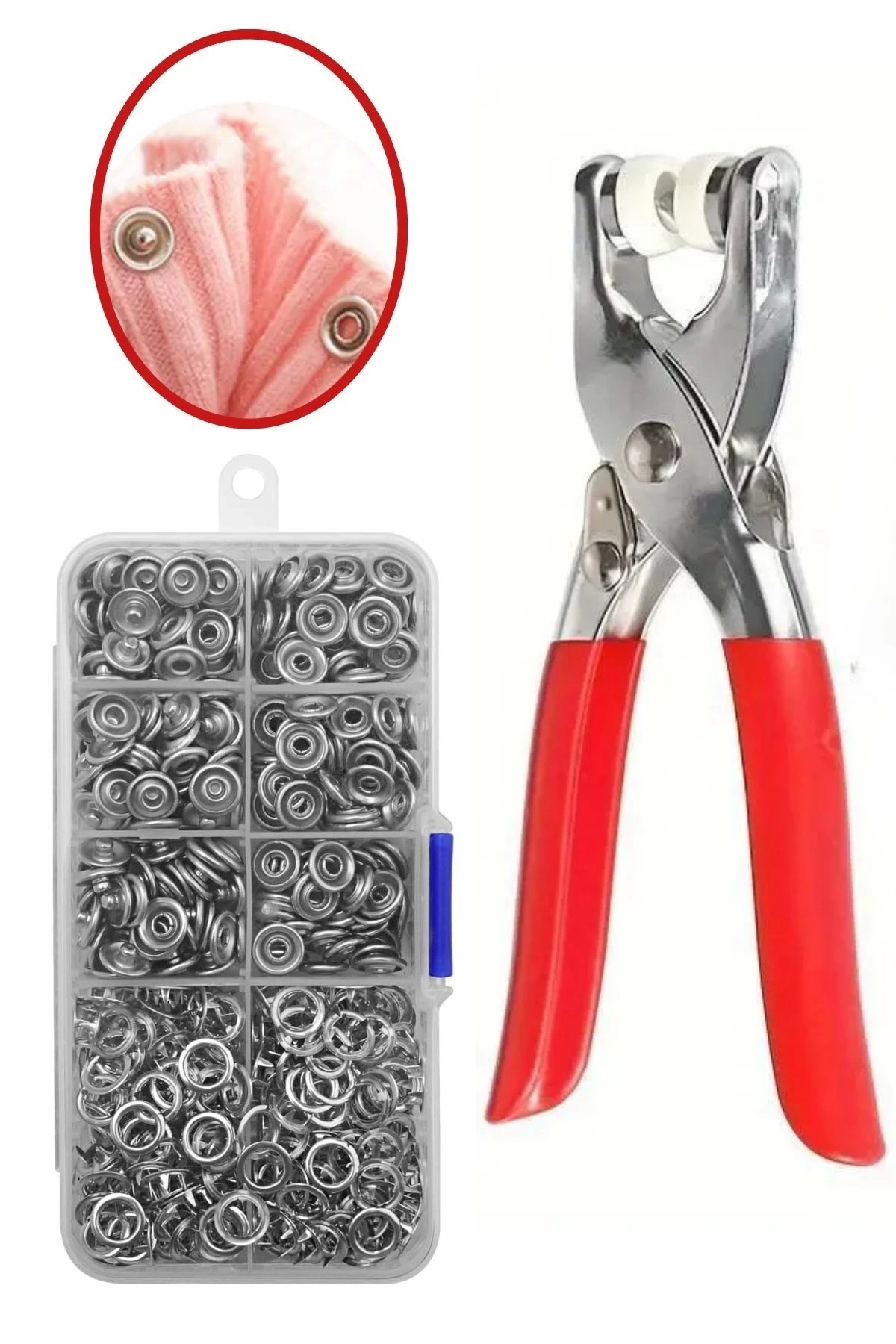 200 Adet Paslanmaz Çelik Çıtçıt Ve Pense Seti Metal Çıt Çıt Makinesi ( Lisinya ) 200 Adet Paslanmaz Çelik Çıtçıt Ve Pense Seti Metal Çıt Çıt Makinesi ( Lisinya )