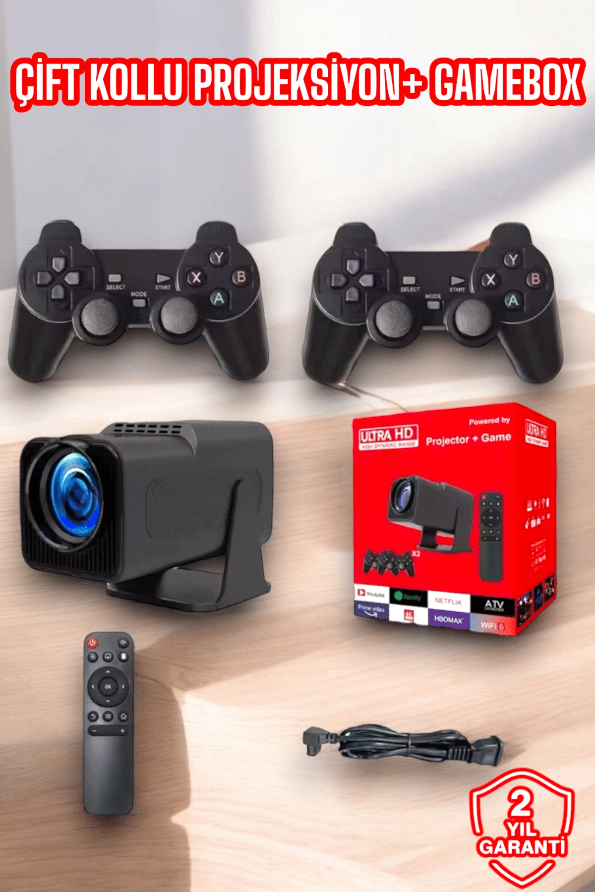 2000+ Oyun Ve Popüler Uygulama Destekli Çok Fonksiyonlu Projeksiyon ( Lisinya )