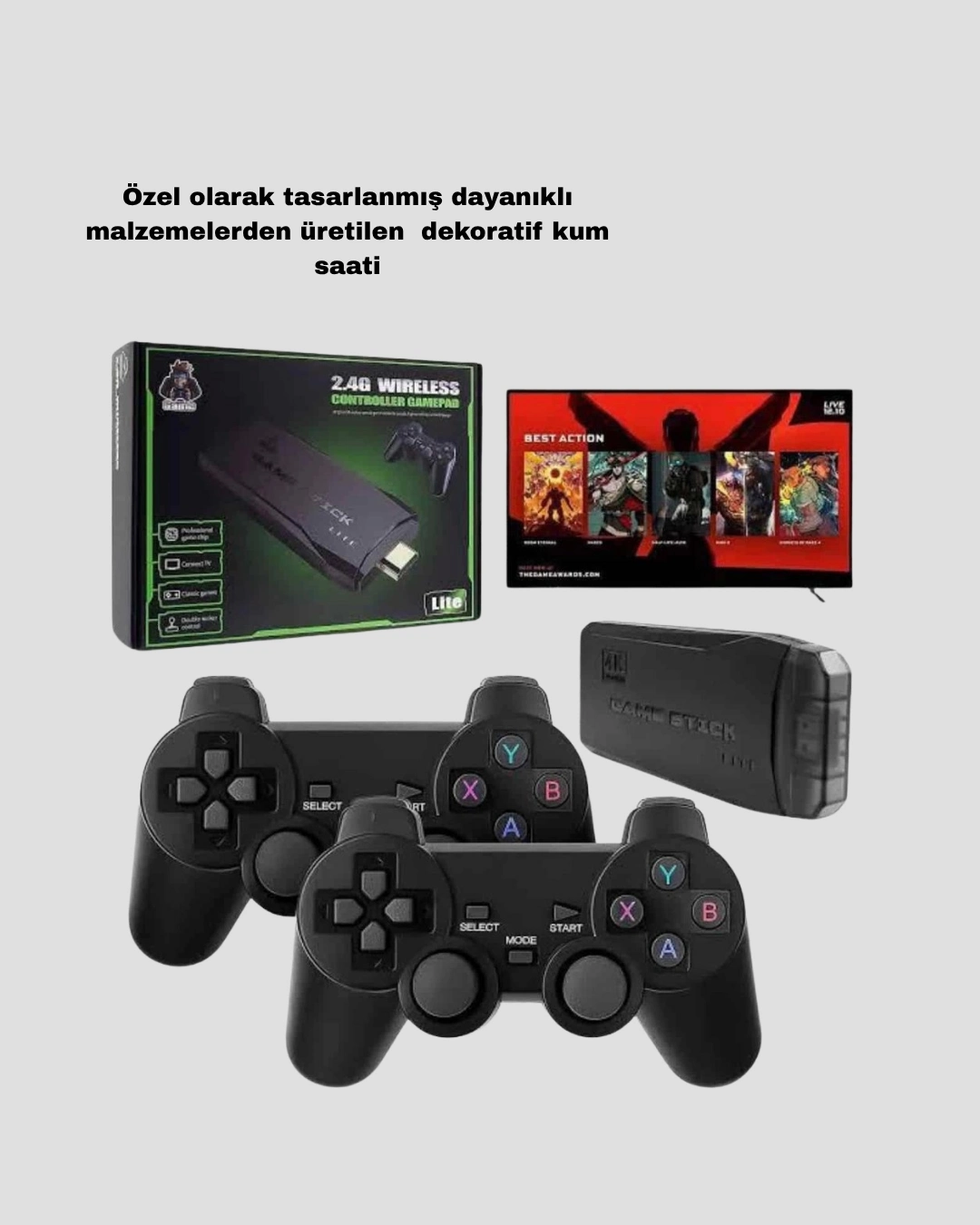 20000 Oyunlu 4k Retro Game Stick – Kablosuz Çift Kollu Atari Konsolu ( Lisinya ) 20000 Oyunlu 4k Retro Game Stick – Kablosuz Çift Kollu Atari Konsolu ( Lisinya )