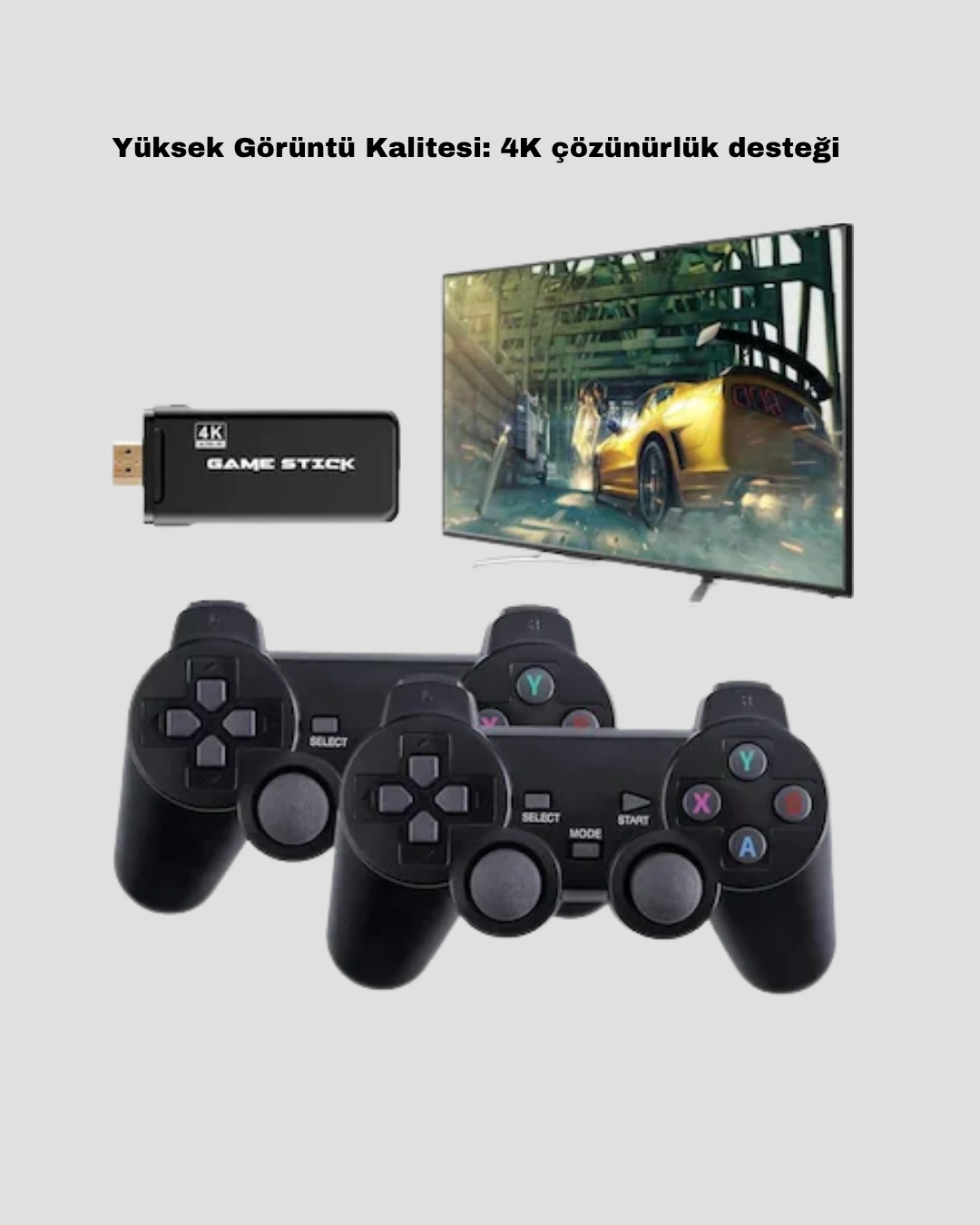20000 Oyunlu 4k Retro Game Stick – Kablosuz Çift Kollu Atari Konsolu ( Lisinya ) 20000 Oyunlu 4k Retro Game Stick – Kablosuz Çift Kollu Atari Konsolu ( Lisinya )