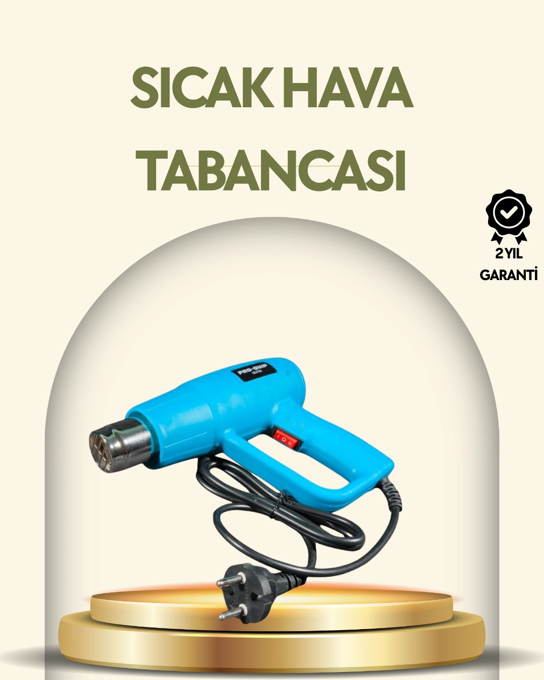 2000w Profesyonel 2 Kademeli Isı Tabancası Sıcak Hava Üfleme ( Lisinya )