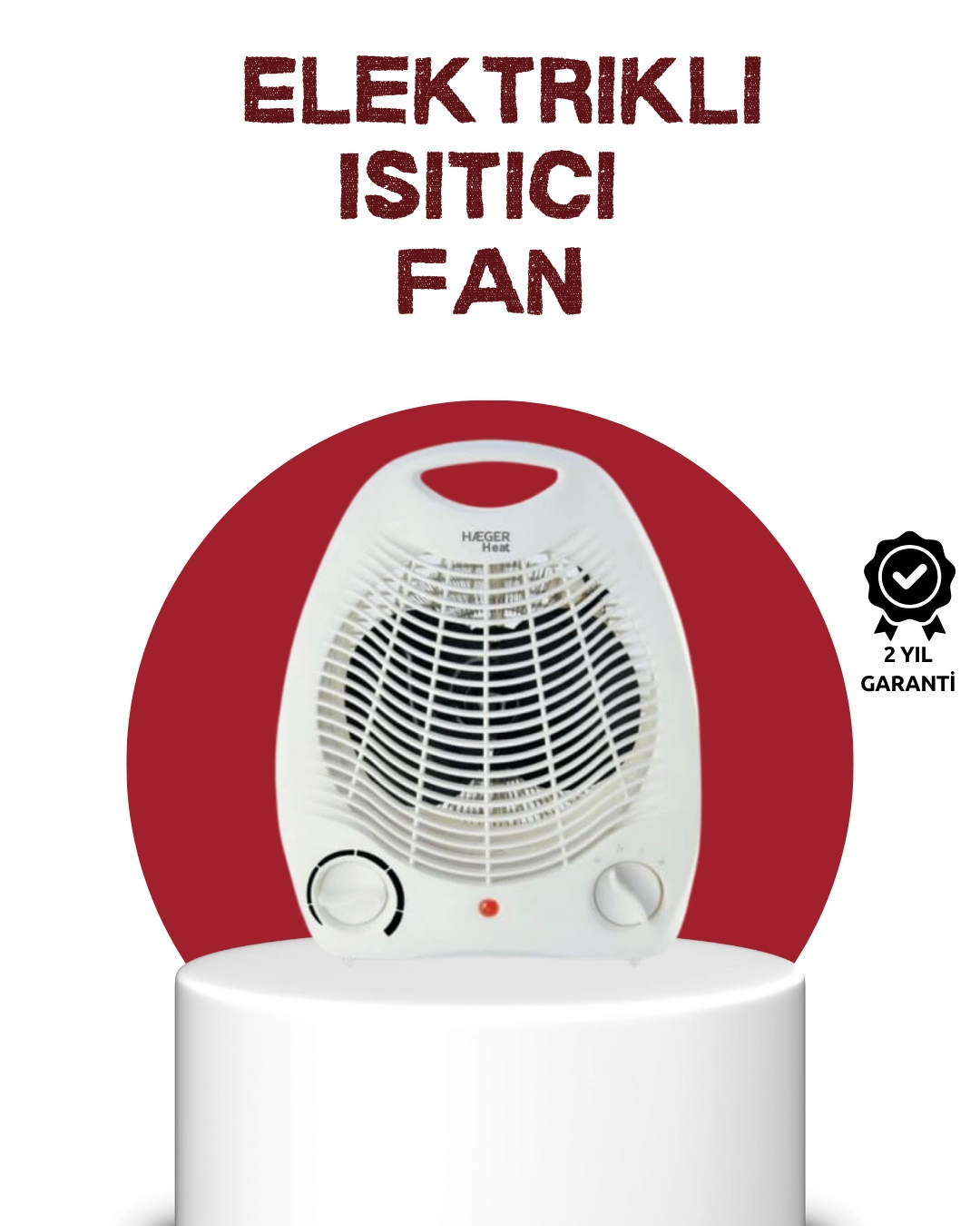 2000w Taşınabilir Elektrikli Fanlı Isıtıcı – Hızlı Isınma, Kompakt Boy ( Lisinya )