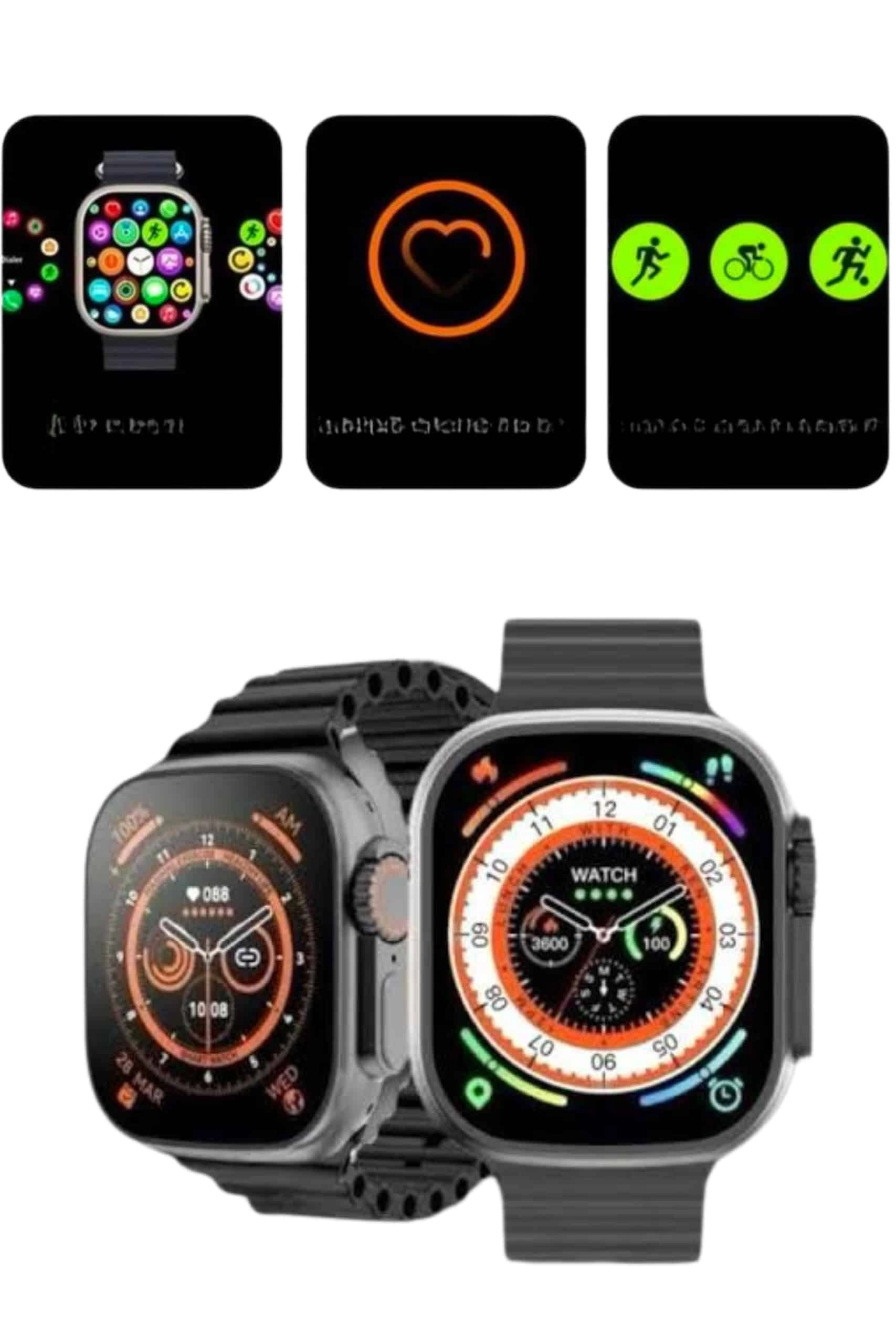 2025 Model Akıllı Saat Kordon Hediyeli Çağrı Cevaplama Uzun Pil Süreli Android İos Uyumlu ( Lisinya )