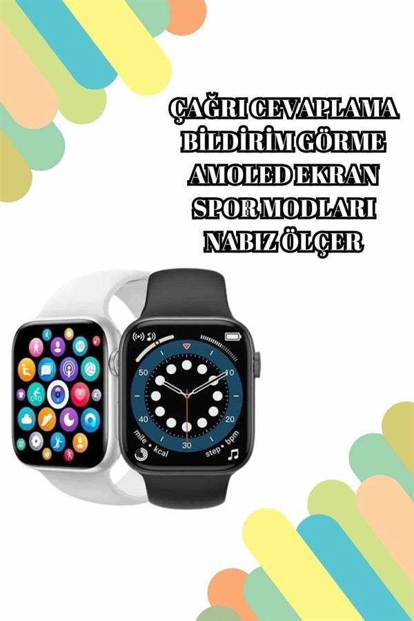 2025 Model Akıllı Saat Ve Bluetooth Kulaklık 5.0 Bluetooth Bağlantılı Dokunmatik Ekran ( Lisinya )