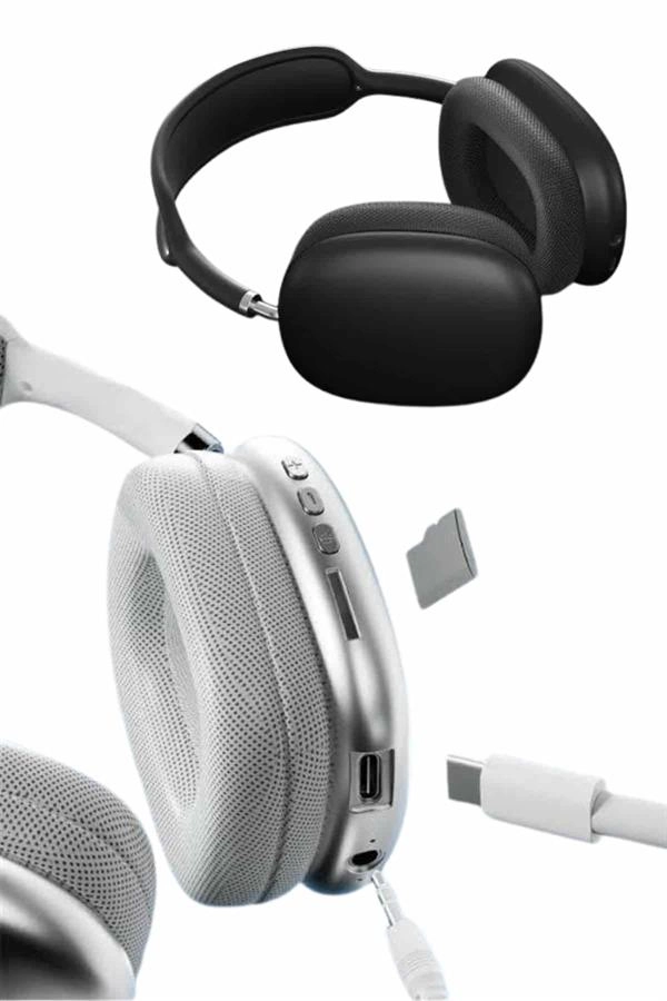 2025 Model Kulak Üstü Kablosuz Bluetooth Kulaklık Gürültü Azalta Uzun Pil ( Lisinya )