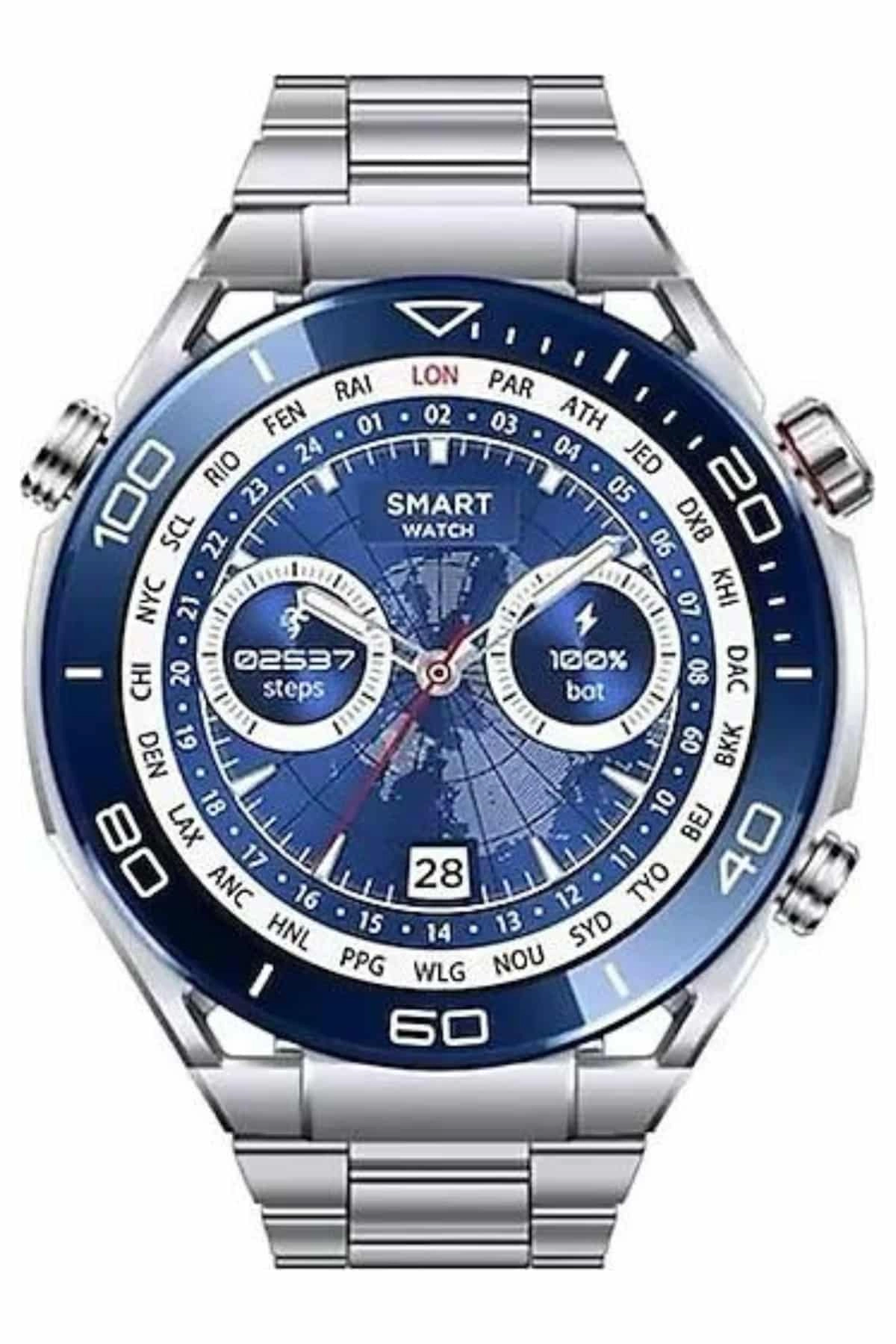 2025 Model Yuvarlak Ekran Android Ve İos Uyumlu Gps Takibi Yapabilen Akıllı Saat ( Lisinya )