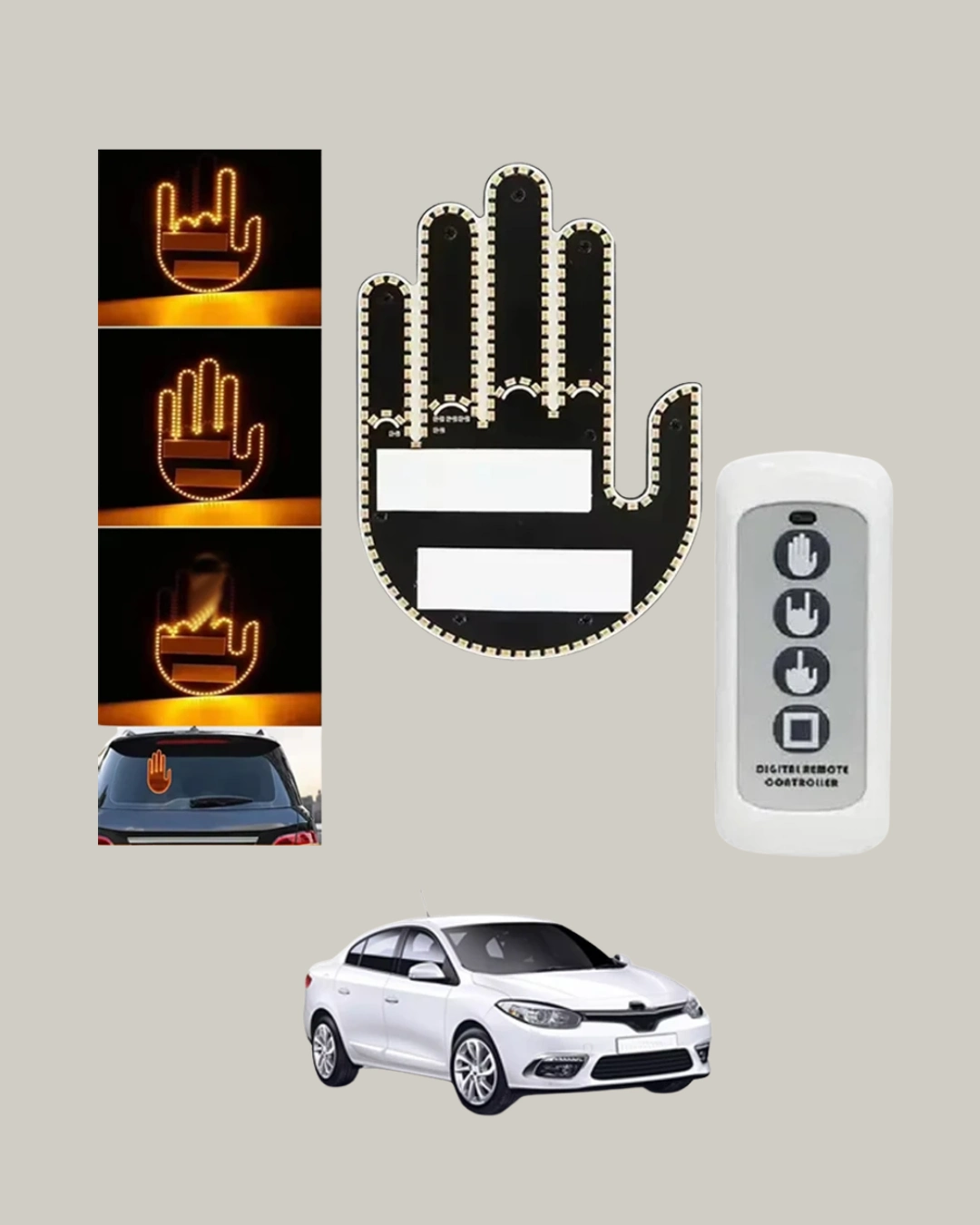 2025 Orijinal Led El Park Uyarı Sistemi Uzaktan Kumandalı ( Lisinya )