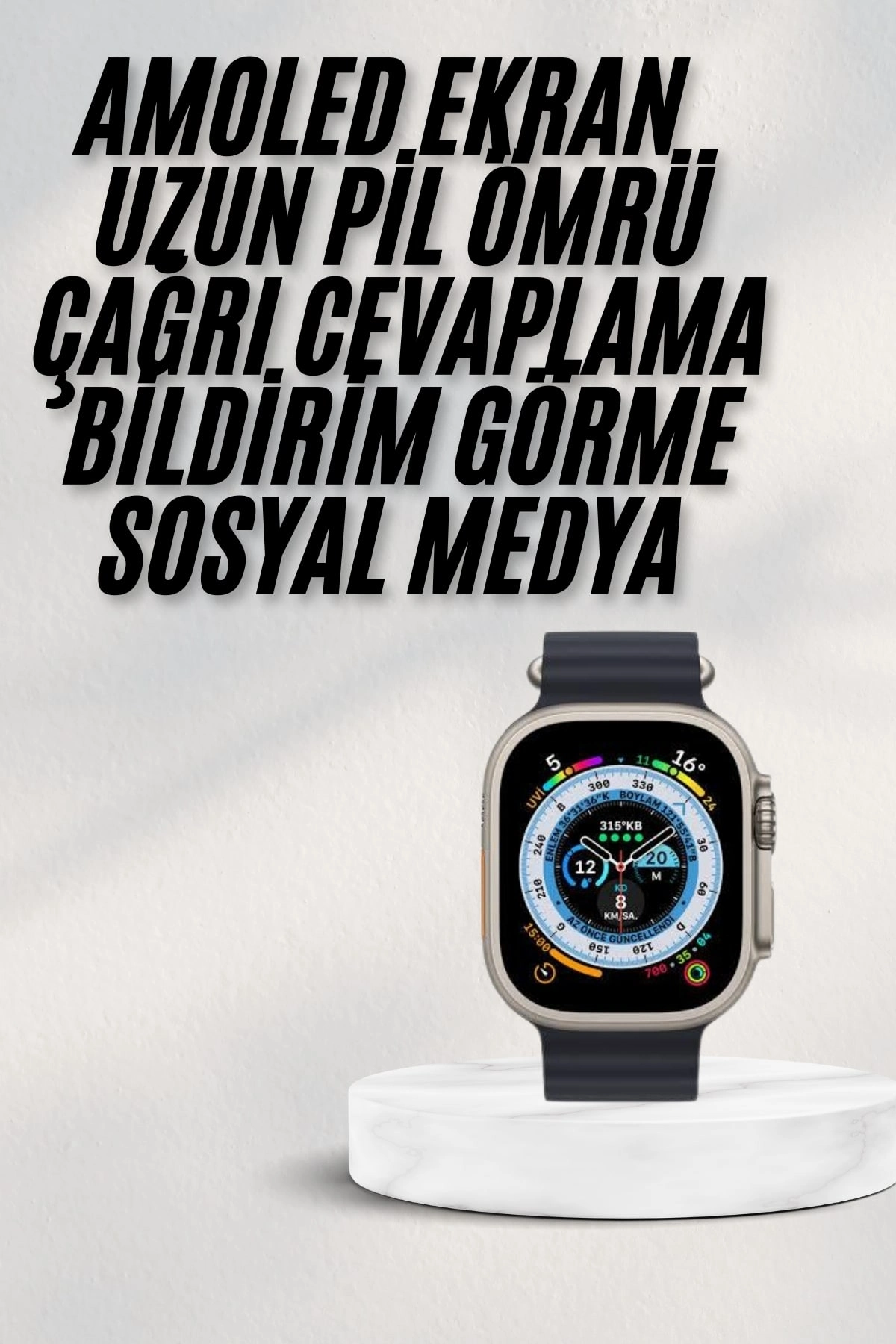 2025 Yeni Model Akıllı Saat Android Ve İos Uyumlu Çağrı Cevaplama ( Lisinya )