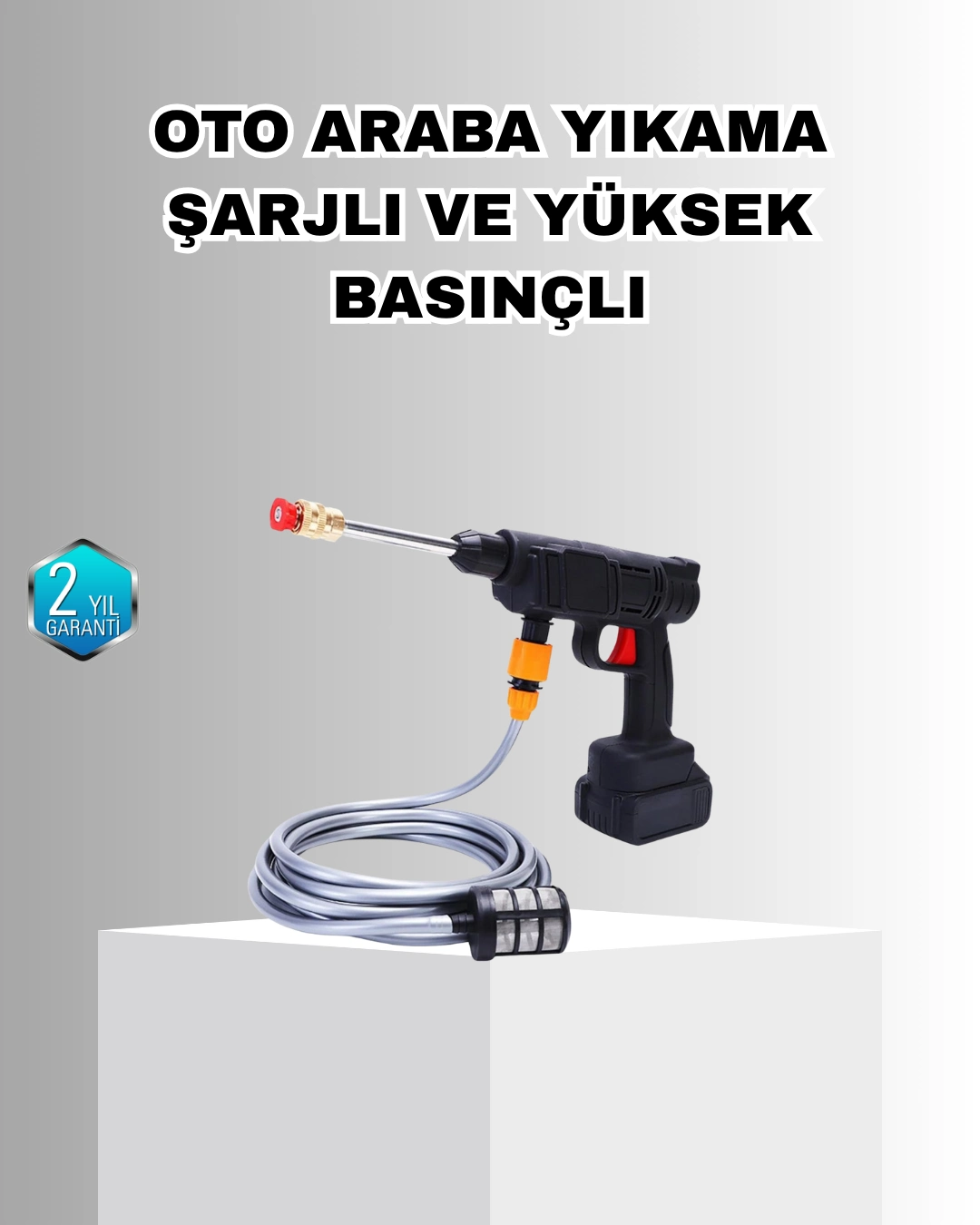 21v Akülü Basınçlı Yıkama Makinesi Çift Akülü Ve Hızlı Şarj Özellikli ( Lisinya )