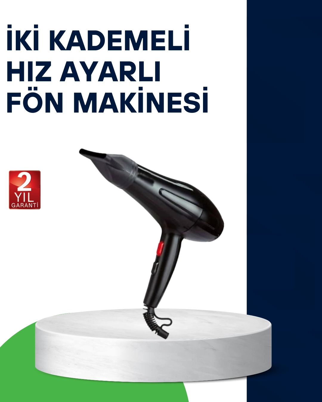 2200w Saç Kurutma Makinesi Soğuk Ve Sıcak Üfleme Fonksiyonlu ( Lisinya )