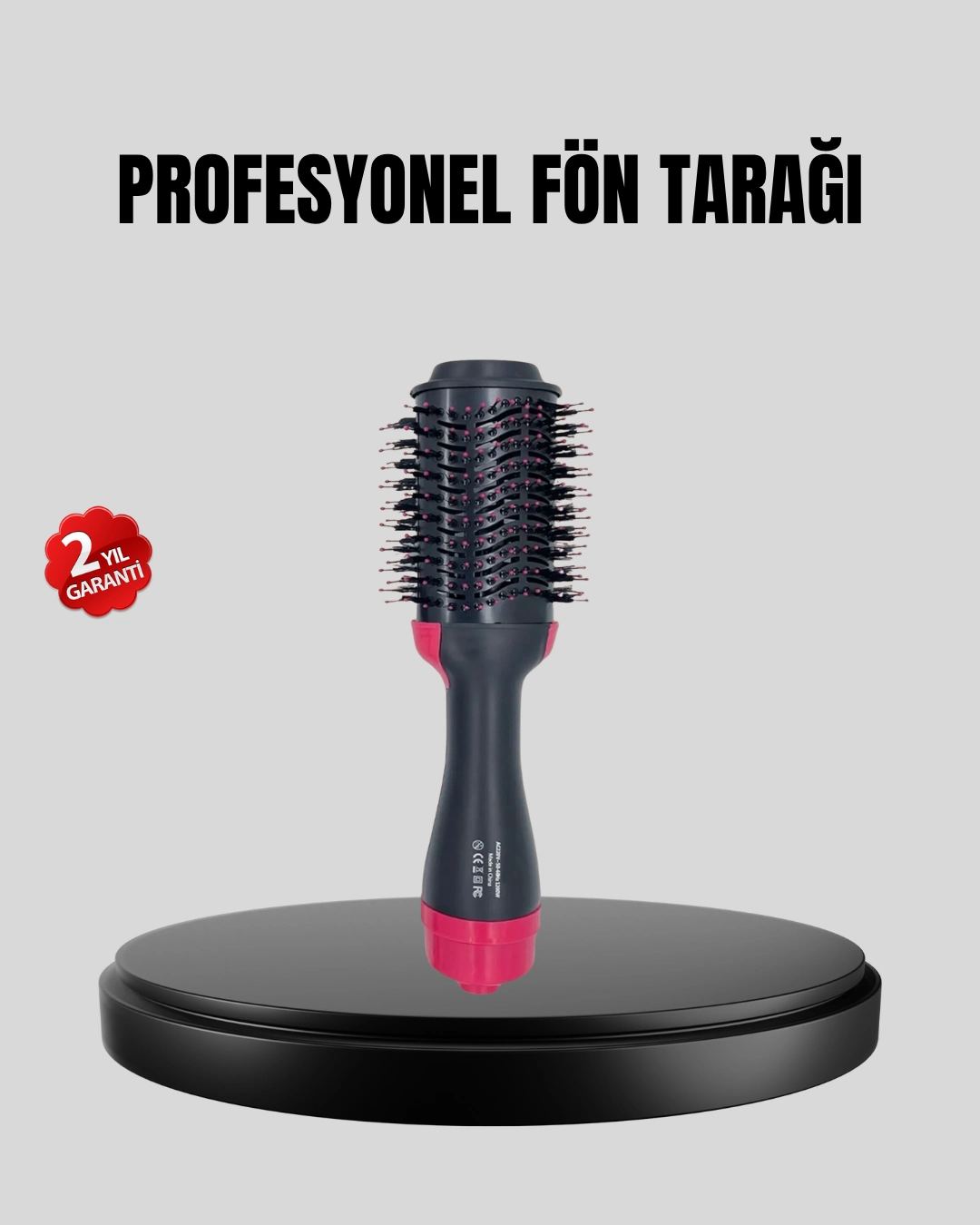 220°c Profesyonel Fön Tarağı – Negatif İyon Teknolojili, 3 Isı Kademeli, 1200w ( Lisinya )