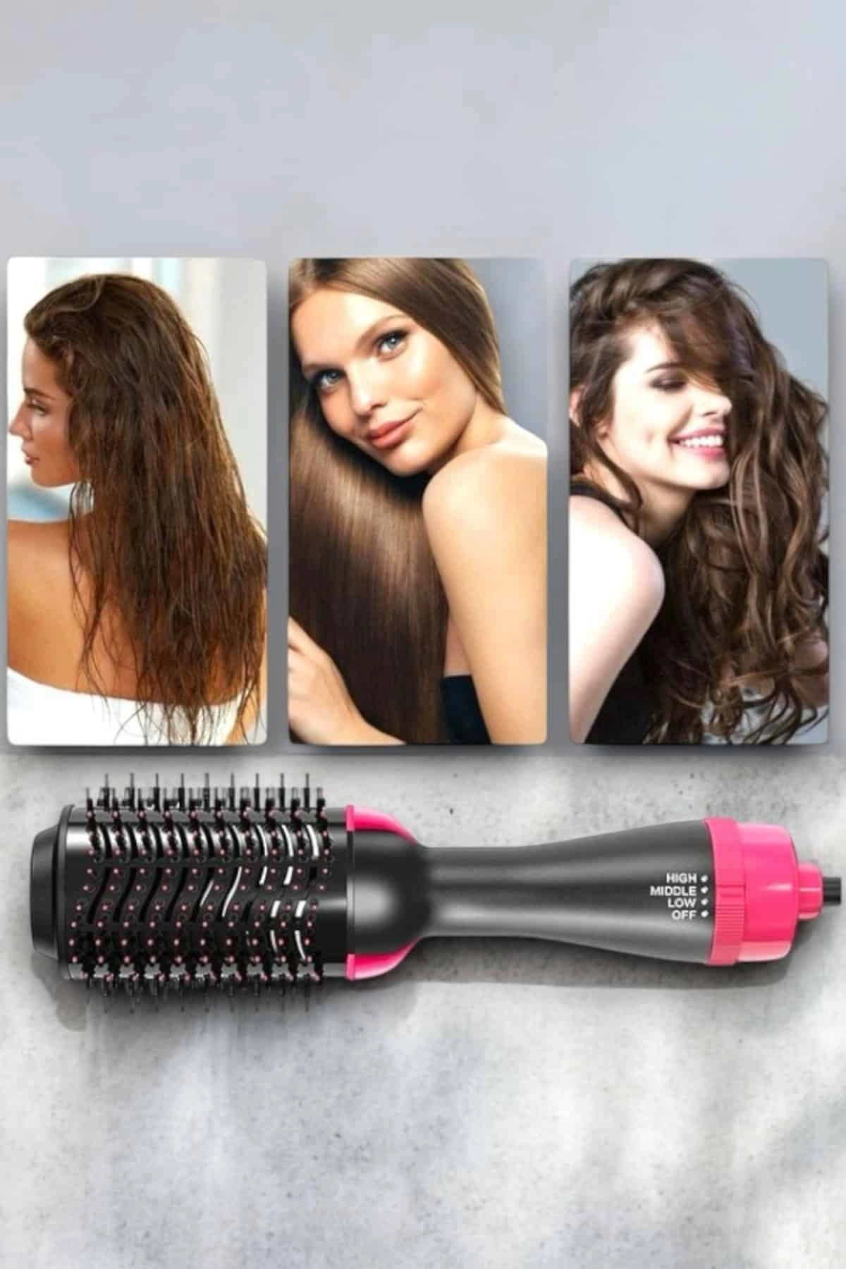 220°c’ye Kadar Isınan, Hacim Ve Yıpranma Karşıtı Profesyonel Fön Tarağı ( Lisinya )