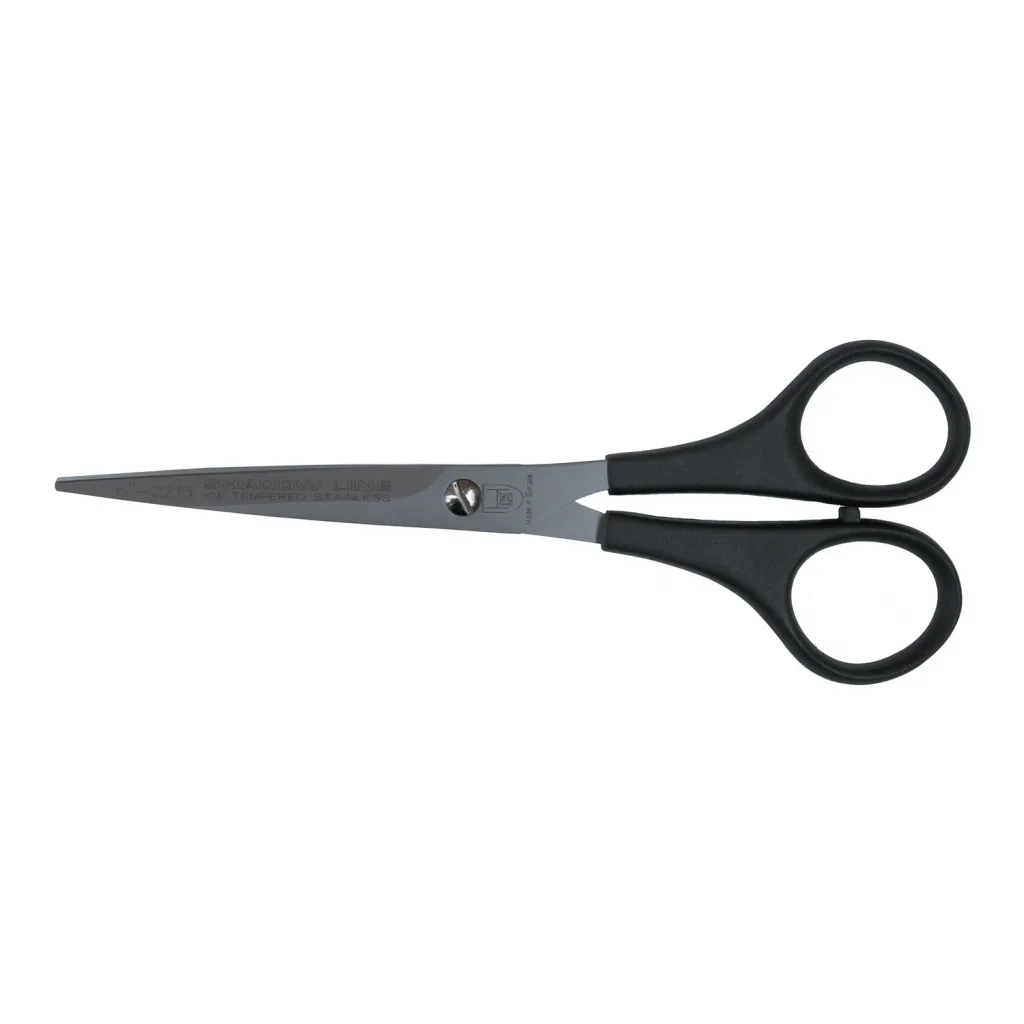 2215 M-528 Plastik Saplı Düz Makas No: 6 İnç / 15,24 Cm - Paslanmaz Çelik ( Lisinya )
